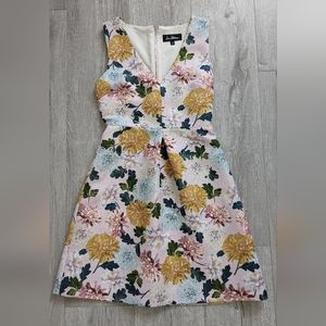 Sam Edelman Floral A-line Jaquard